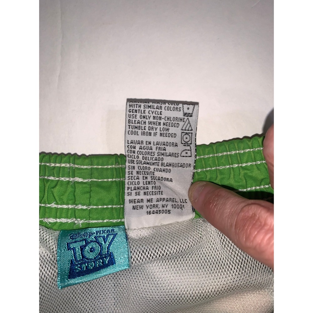 Toy Story Boys 4T Buzz Lightyear Woody Swim Trunks Blue Green‎ - Picture 7 of 9